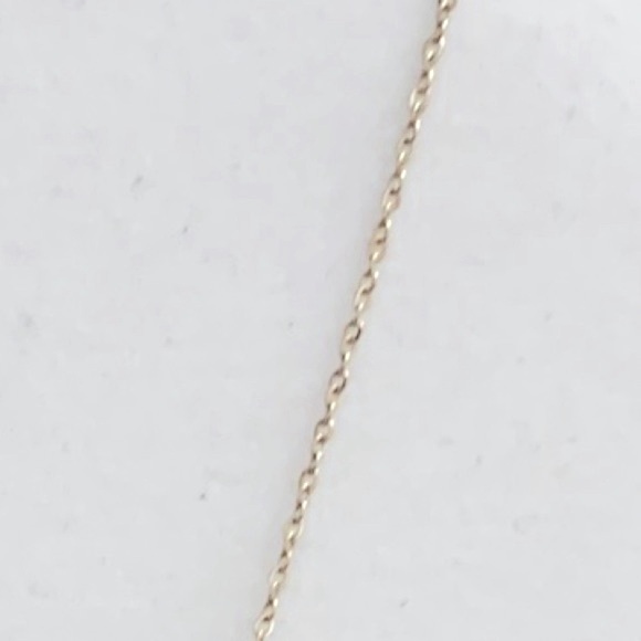 Gold Plated Necklace with Floral Detail and Black Beads. - Picture 5 of 5